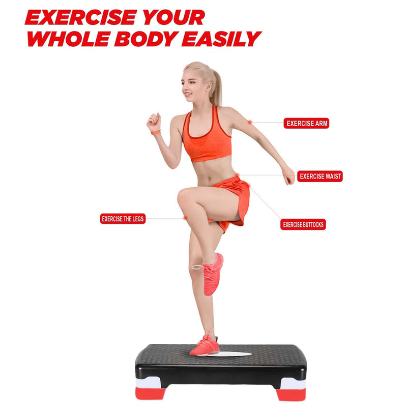 Adjustable Aerobic Step Platform Fitness Exercise Step for Home Gym Workout Training-3