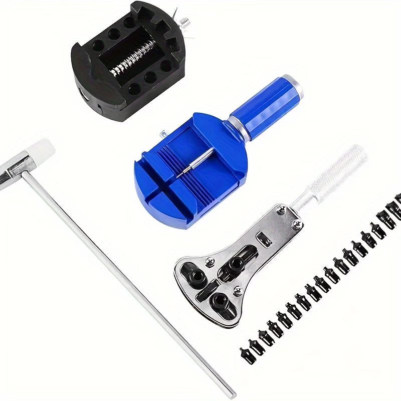 147pcs Watch Repair Tool Kit Band Strap Link Remover Back CaseOpener Screwdriver-3