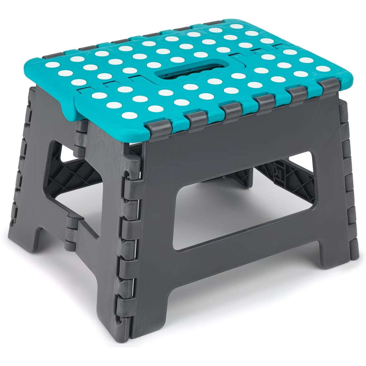 9-Inch Folding Step Stool – Foldable & Collapsible with Carry Handle, Anti-Skid Footpad for Home & Travel-3