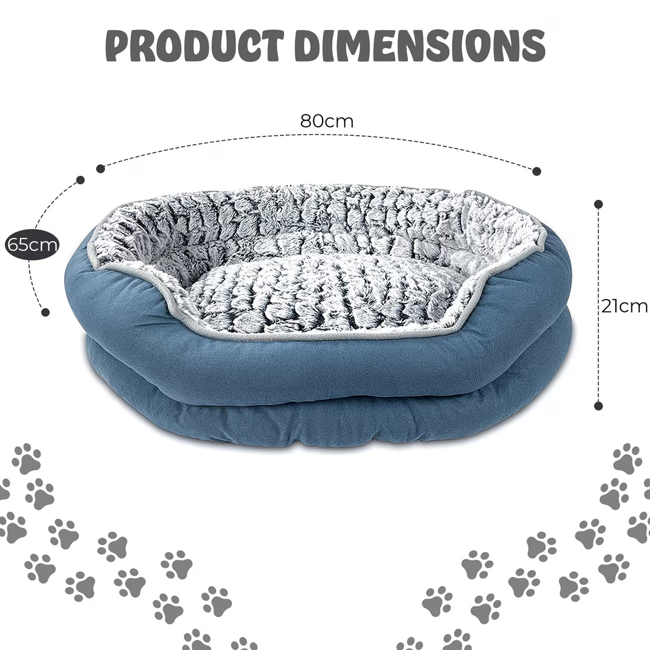 Plush Donut Dog Bed with Non-Slip Base – Soft Faux Fur Pet Bed, Machine Washable, Multiple Sizes-8