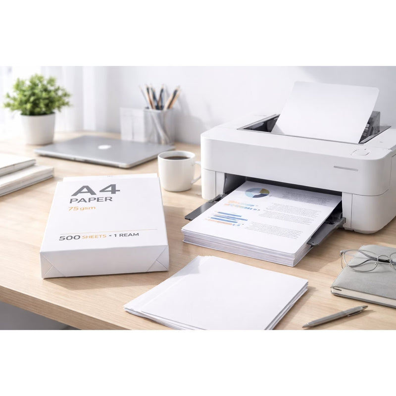 A4 Paper 500 Sheets | 75gsm White Copy Paper | Printer Paper for Home Office School-3
