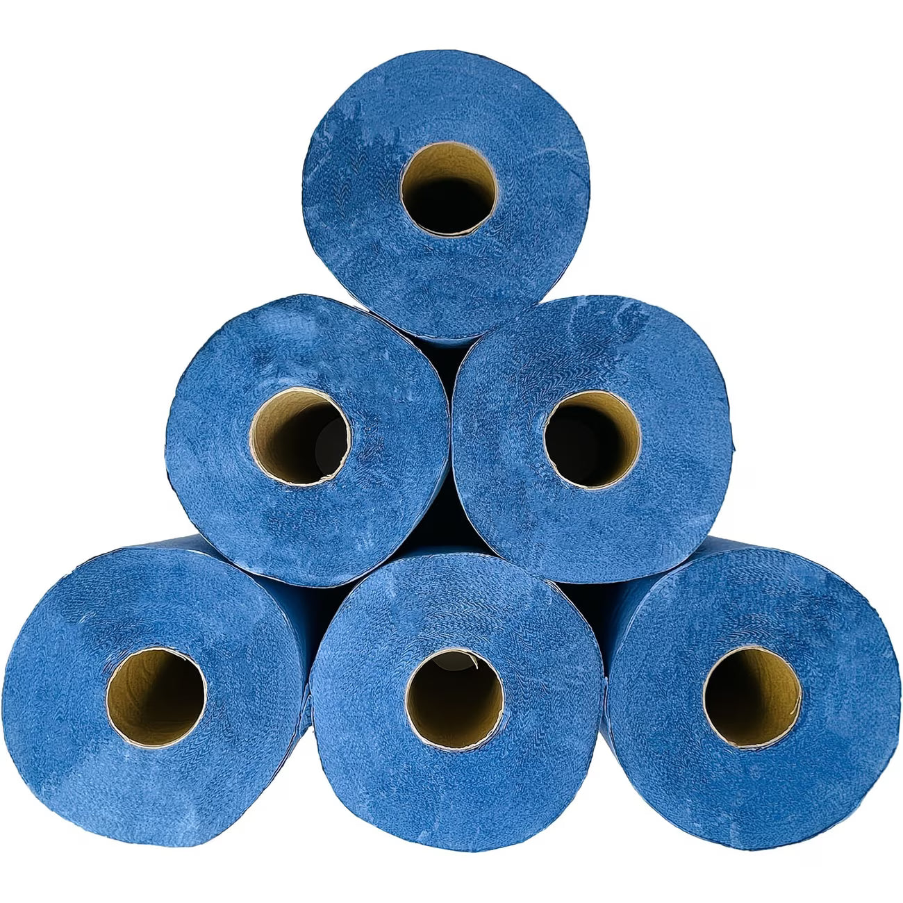 6 Pack Blue Centrefeed Rolls – 2 Ply Embossed Paper Towels for Commercial & Kitchen Cleaning-6