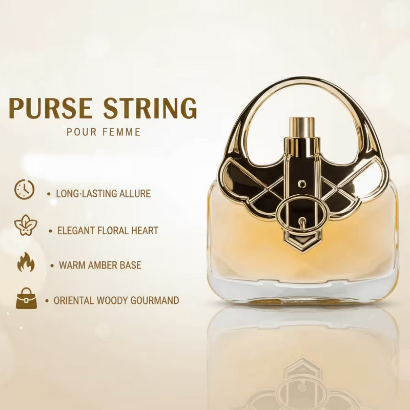 Gold Purse Eau de Parfum 100ml for Women – Long-Lasting Floral Amber Oriental Fragrance Gift-5