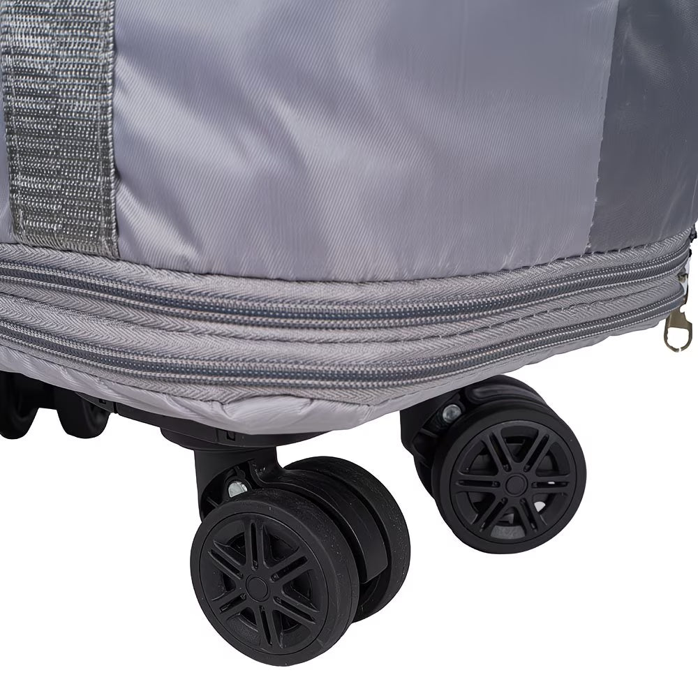 Expandable Rolling Duffel Bag with Detachable Wheels – Foldable Travel Bag with 360° Spinner Wheels, Wet & Dry Compartment, Carry-On Luggage for Men & Women-27