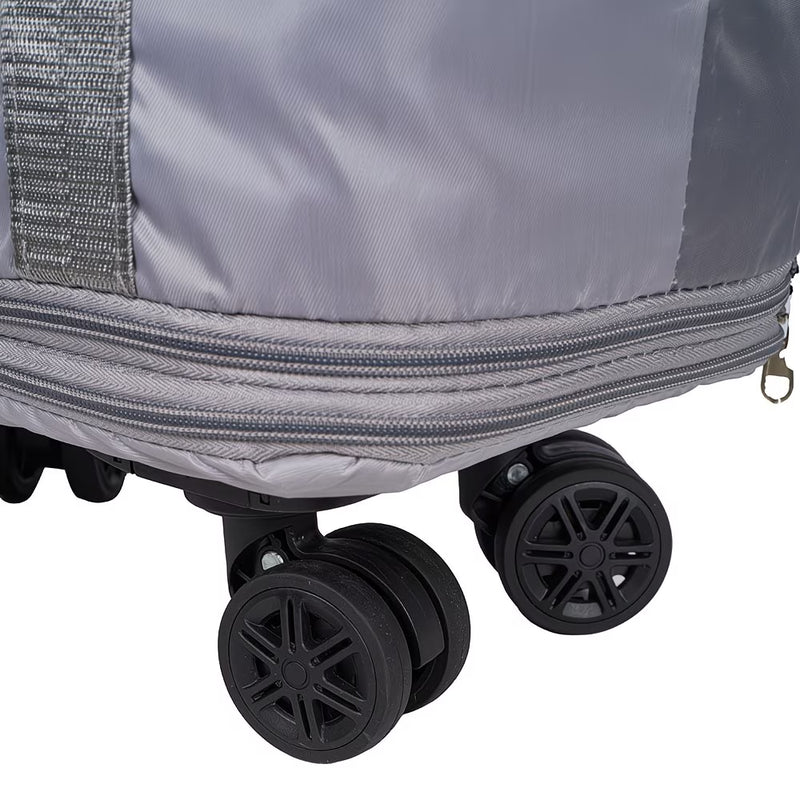Expandable Rolling Duffel Bag with Detachable Wheels – Foldable Travel Bag with 360° Spinner Wheels, Wet & Dry Compartment, Carry-On Luggage for Men & Women-27