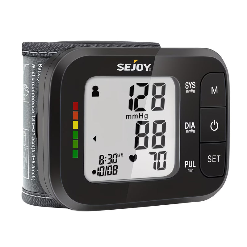 Sejoy Wrist Blood Pressure Monitor – Automatic Digital BP Machine with Large LCD, Portable Home Use-12