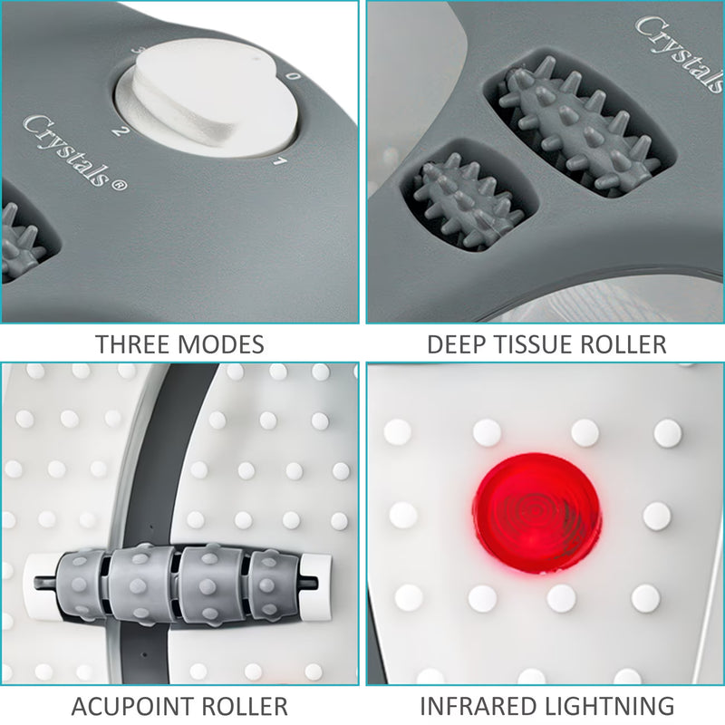 Foot Spa Massager with Heat, Bubbles & Infrared Light – Vibration Rollers for Tired Feet-5
