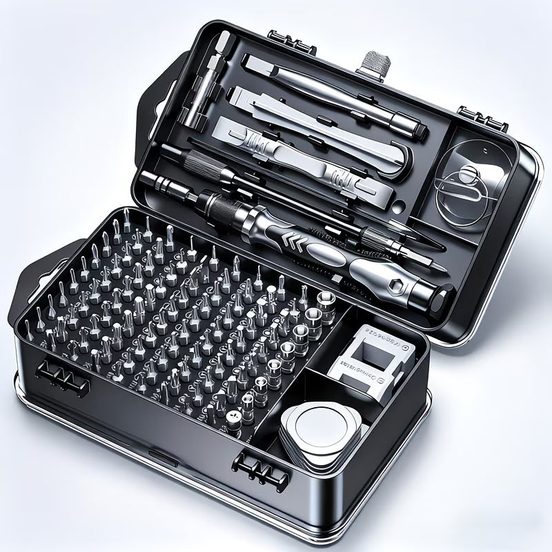 115-in-1 Precision Screwdriver Set – Magnetic Metal Repair Tool Kit for Phones, Cameras, Clocks & Home Maintenance-1