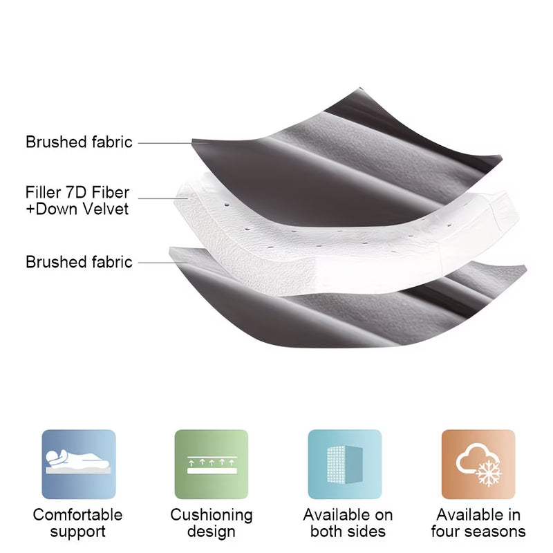 10cm Thick Mattress Topper – Ultra Soft Microfiber, Anti-Slip & Pressure Relief, Fits UK Single Double King Super King, Grey-7