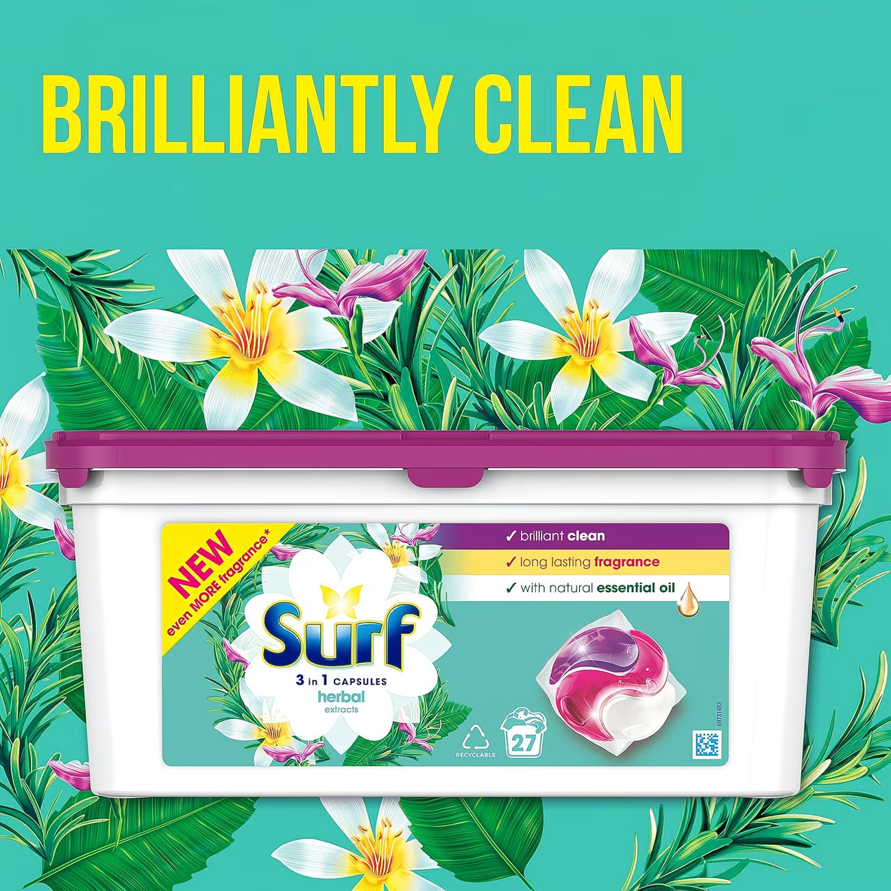 Surf Herbal Extracts 3 in 1 Capsules Washing Capsules 3 x 27 capsules (81 washes)-4
