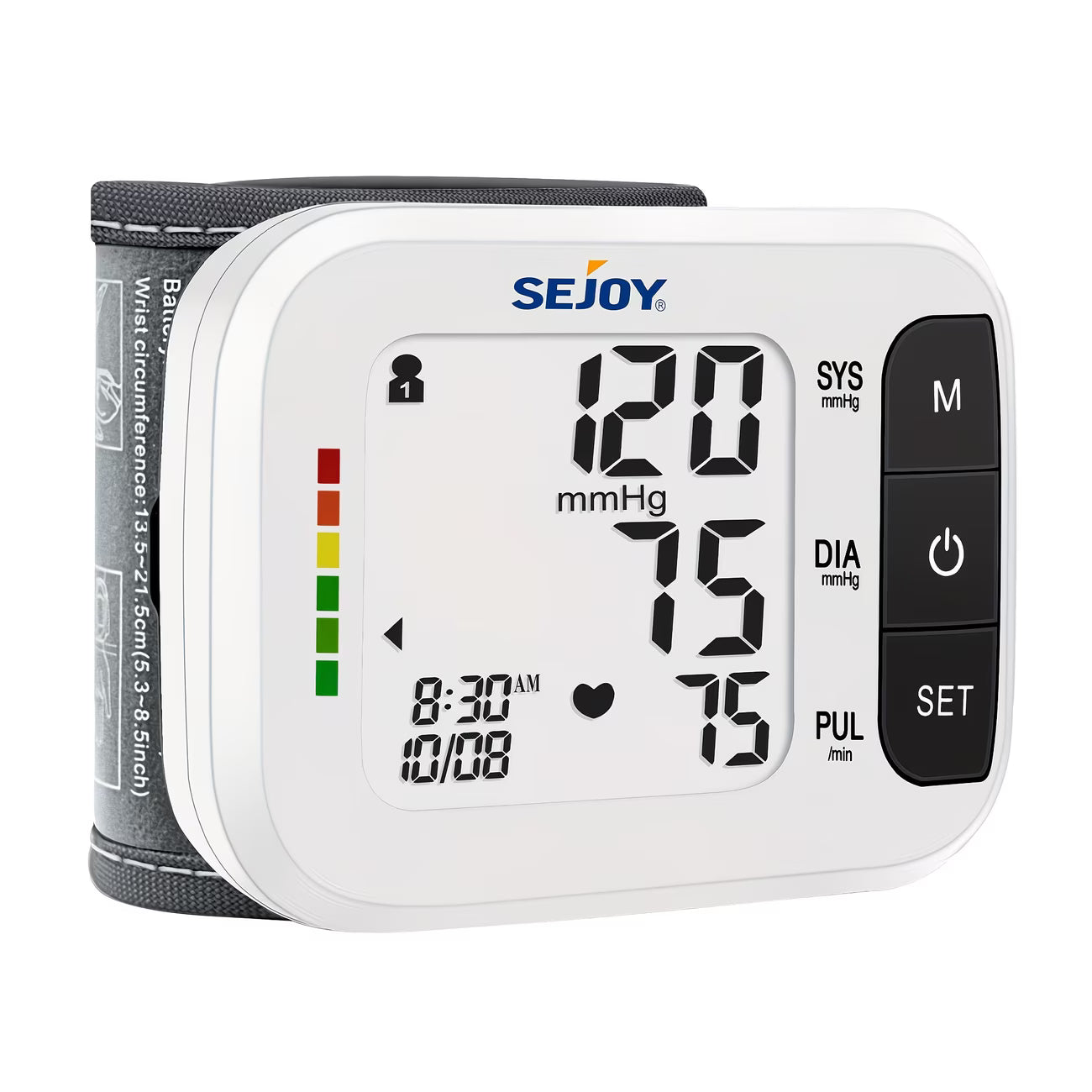 Sejoy Wrist Blood Pressure Monitor – Automatic Digital BP Machine with Large LCD, Portable Home Use-13