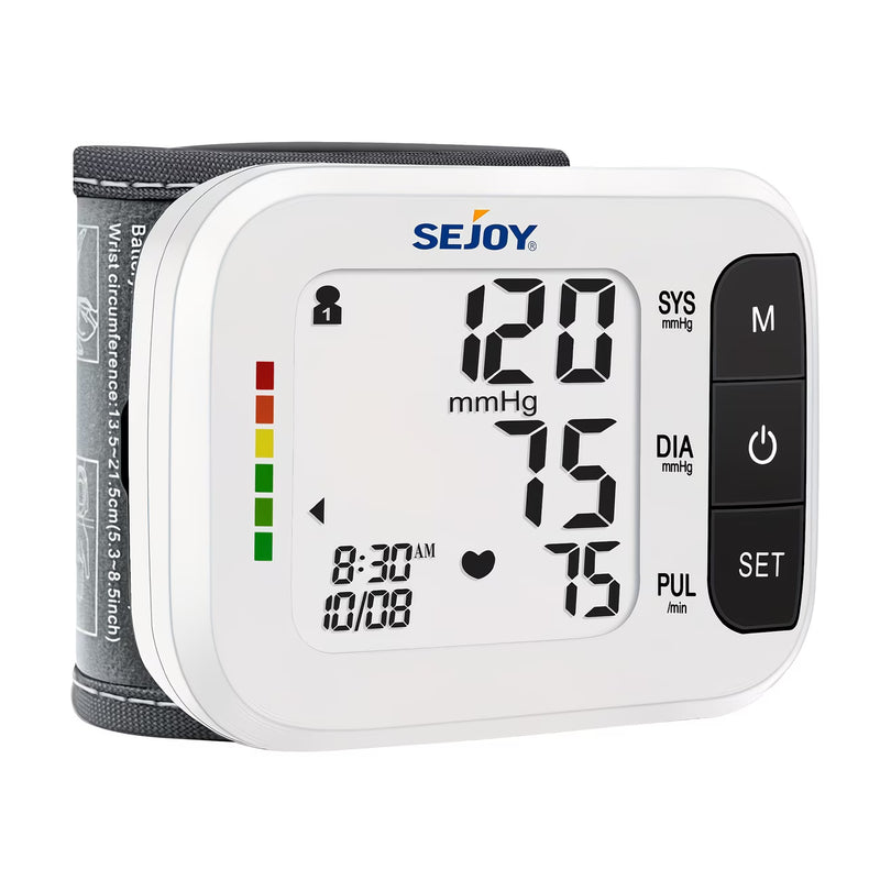 Sejoy Wrist Blood Pressure Monitor – Automatic Digital BP Machine with Large LCD, Portable Home Use-13