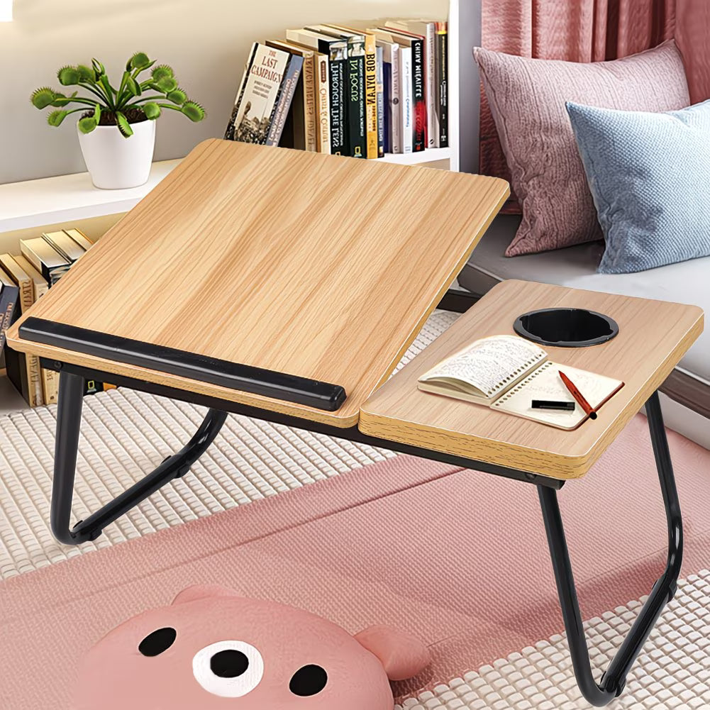 Adjustable Laptop Desk – Foldable Tilting Portable Table for Sofa Bed, Writing, Breakfast & Notebook Use-2