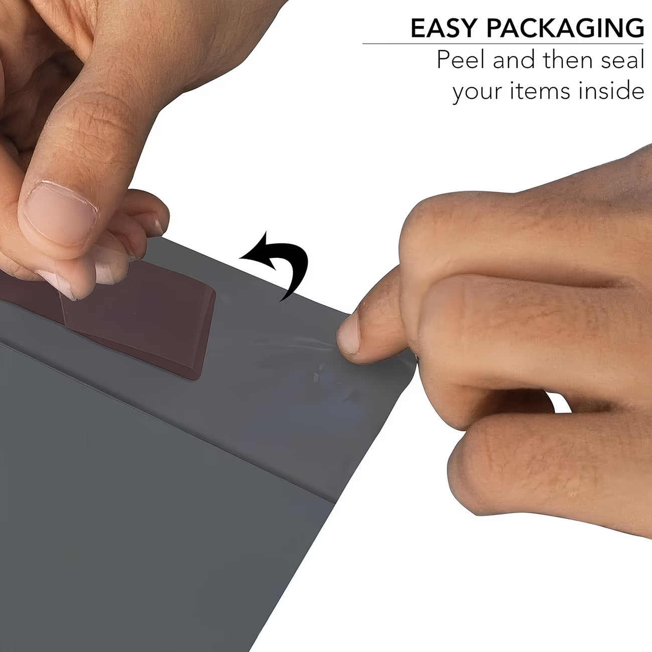 Grey Mailing Bags 50 Pack – Self-Seal Waterproof Poly Mailers for Shipping & Packaging (Multi Sizes)-10