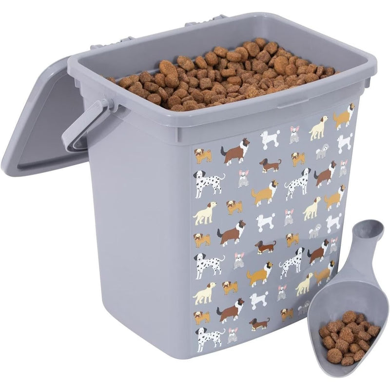 Pet Treat And Food Storage Container 6L Large Capacity Dry Food Box With Lid For Dog Cat Treats Kitchen Organisation Home Use.-6