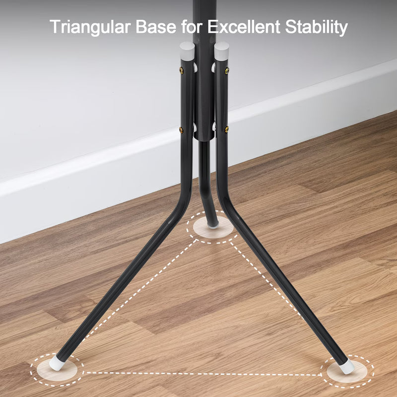 3-Tier Metal Coat Rack Stand 175cm Tall with 12 Hooks – Space-Saving Coat & Hat Tree for Hallway, Bedroom & Living Room-6