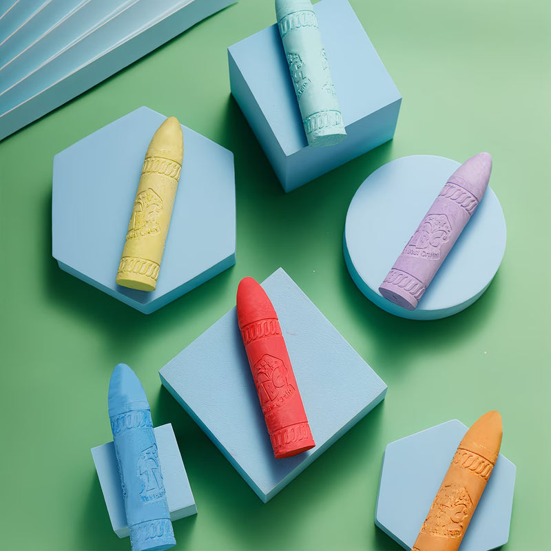 48PCS Jumbo Sidewalk Chalk Set – Non-Toxic Washable Chunky Pavement Chalk for Outdoor Drawing & Playground Art-2