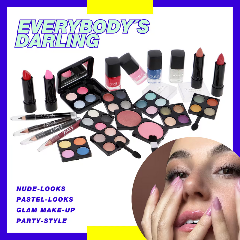 51 Piece Vegan Makeup Set – Everybody’s Darling Cosmetic Case with Travel-Friendly Beauty Kit & Gift Box-3