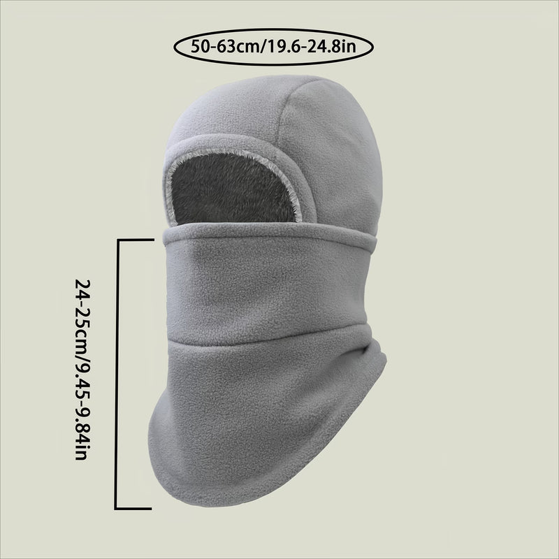 Unisex Winter Thermal Balaclava Fleece Lined Face Mask Ski Cycling Neck Warmer-3