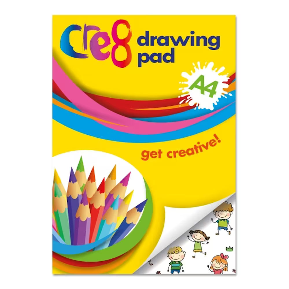 A4 Drawing Pad 50 Sheets 70GSM White Paper Art Sketch Pad Top Flap Bound for Drawing Sketching & Crafts-1