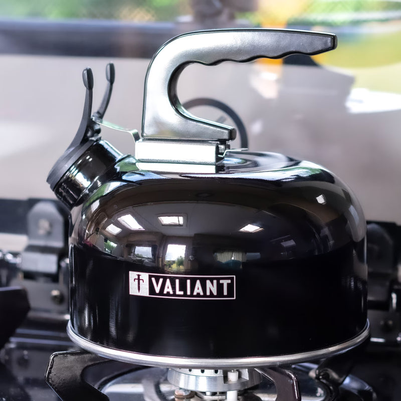 Valiant 1 Litre Camping Kettle – Lightweight Aluminium Whistling Kettle for Gas Burners, Camping & Outdoor Use-4