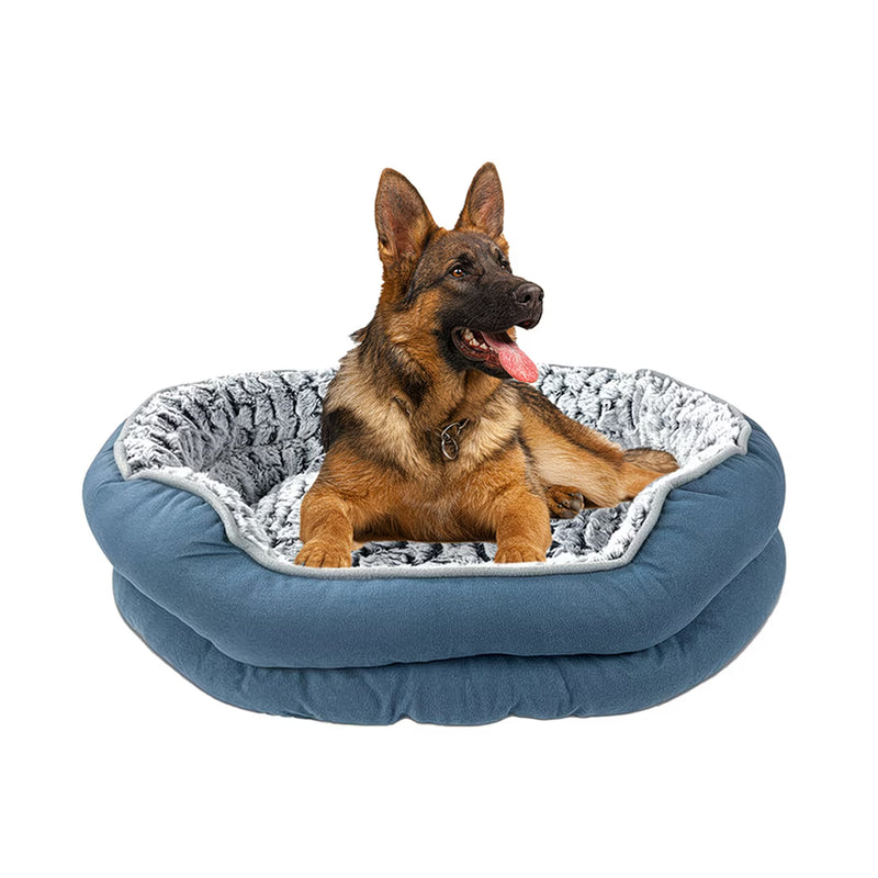 Plush Donut Dog Bed with Non-Slip Base – Soft Faux Fur Pet Bed, Machine Washable, Multiple Sizes-10