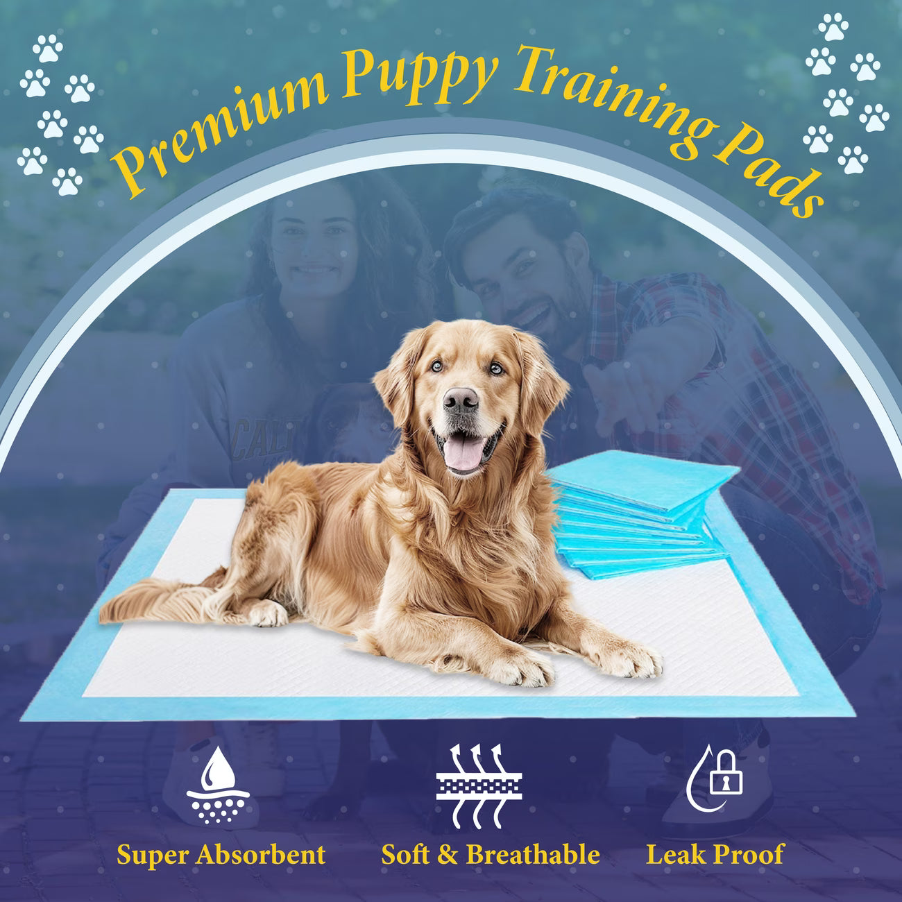 Puppy Pads Large Size Super Absorbent Puppy Training Pads Anti Slip Dog training pads - No Leaking Quick Dry Dog Pads