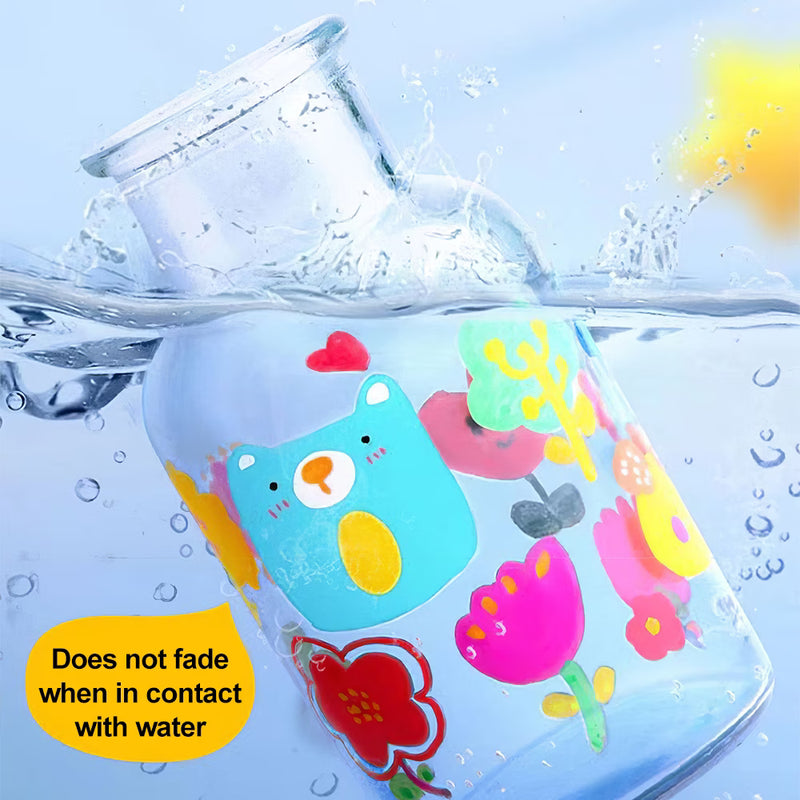 120pcs Acrylic Marker Set in Bucket – Washable, Quick-Dry, Waterproof Paint Pens for Kids, School Art, Craft &amp; DIY Projects-5