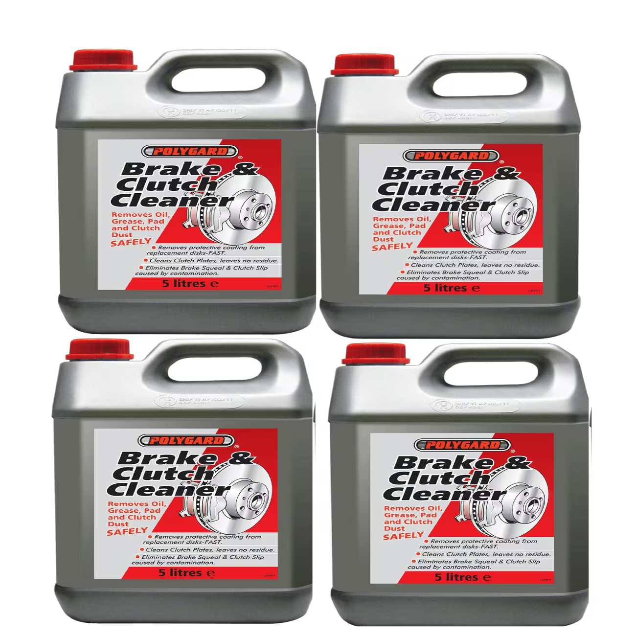 Polygard Brake and Clutch Cleaner 5L Fast Dry Degreaser for Oil Grease Dust Automotive Parts-4