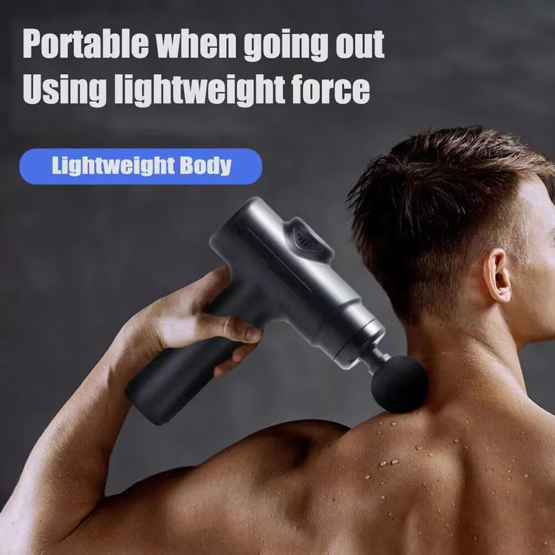 Mini Portable Neck Massager Gun with 8 Heads, USB Rechargeable Fascia Muscle Relaxation Device ProX1-4