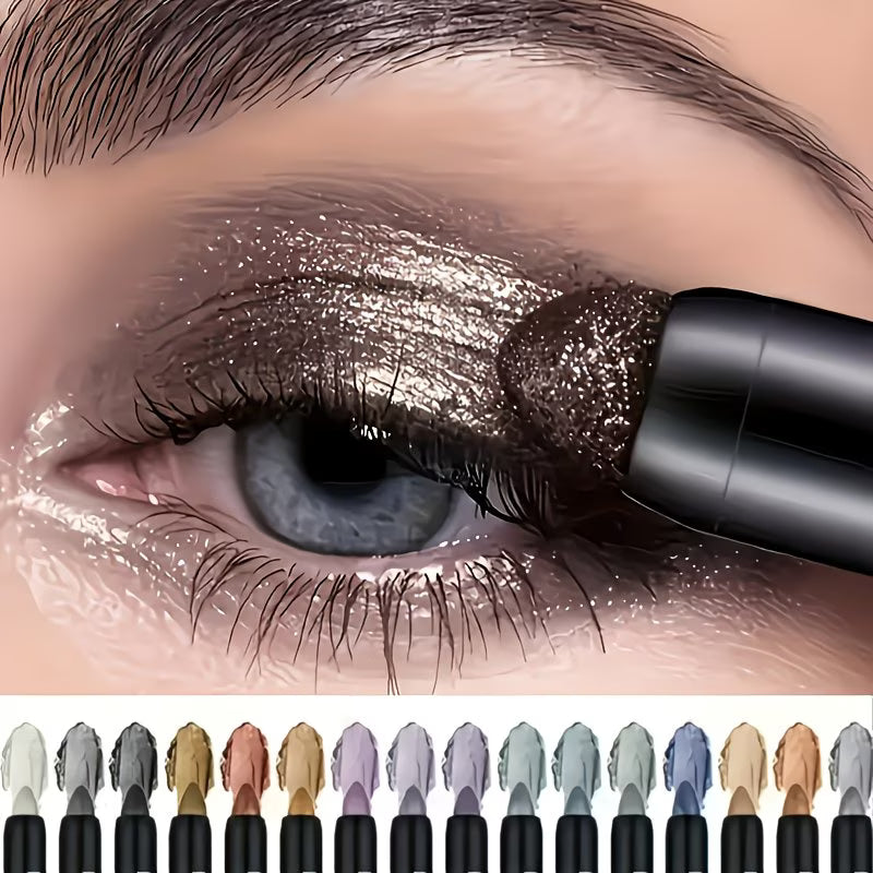 8pcs Colorful Shimmery Eyeshadow & Eyeliner Pen Set – Fluorescent Gel Makeup for Halloween & Christmas-4