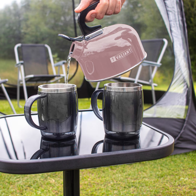 Valiant 1 Litre Camping Kettle – Lightweight Aluminium Whistling Kettle for Gas Burners, Camping & Outdoor Use-2