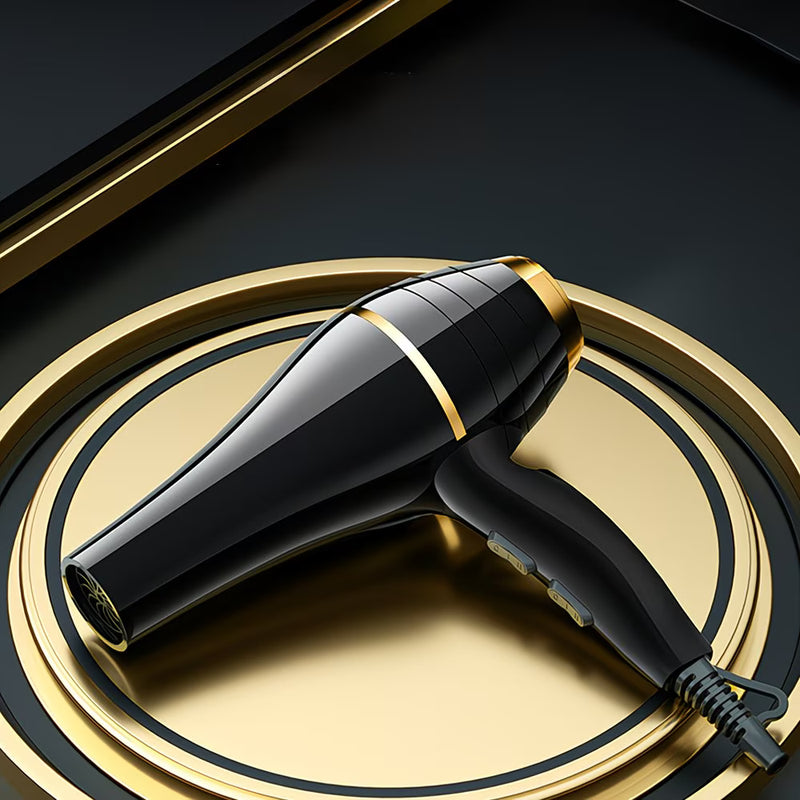 1800W Negative Ion Hair Dryer with Precise Heat Control & Detachable Nozzle – Quiet UK Plug Hairdryer (Black)-3