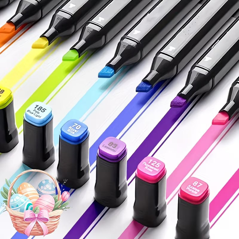 80–262 Colour Dual Tip Art Markers – Professional Alcohol-Based Pens for Sketching & Illustration-6
