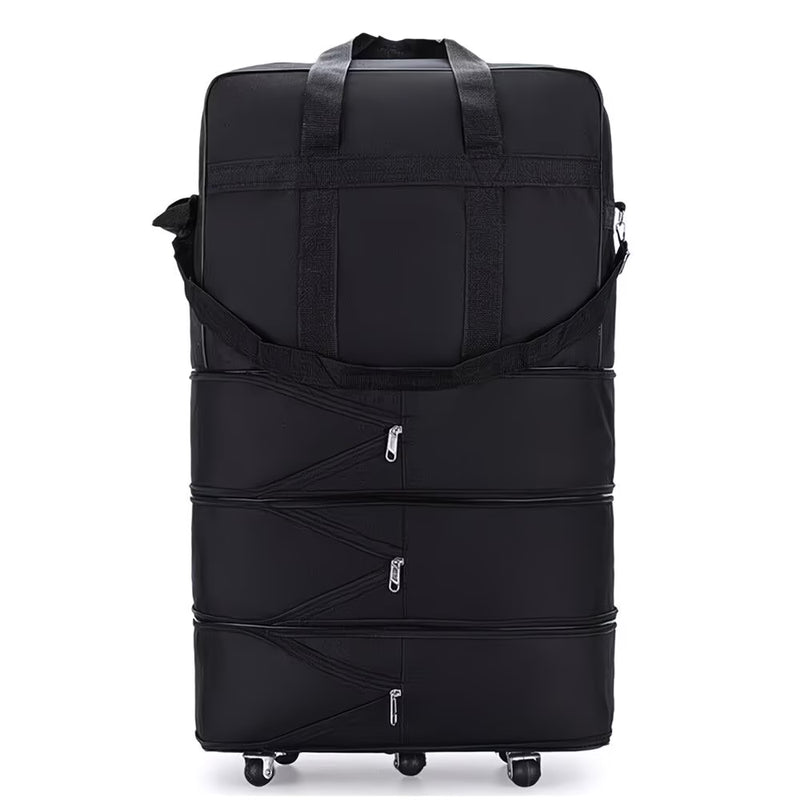 42” Expandable Lightweight Suitcase with Wheels – Large Foldable Travel Luggage, Oxford Fabric-1