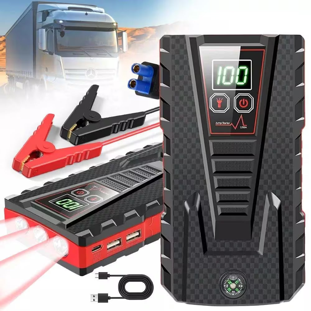 Portable Car Jump Starter Power Bank Battery Booster for Petrol Diesel Cars with LED Flashlight-5