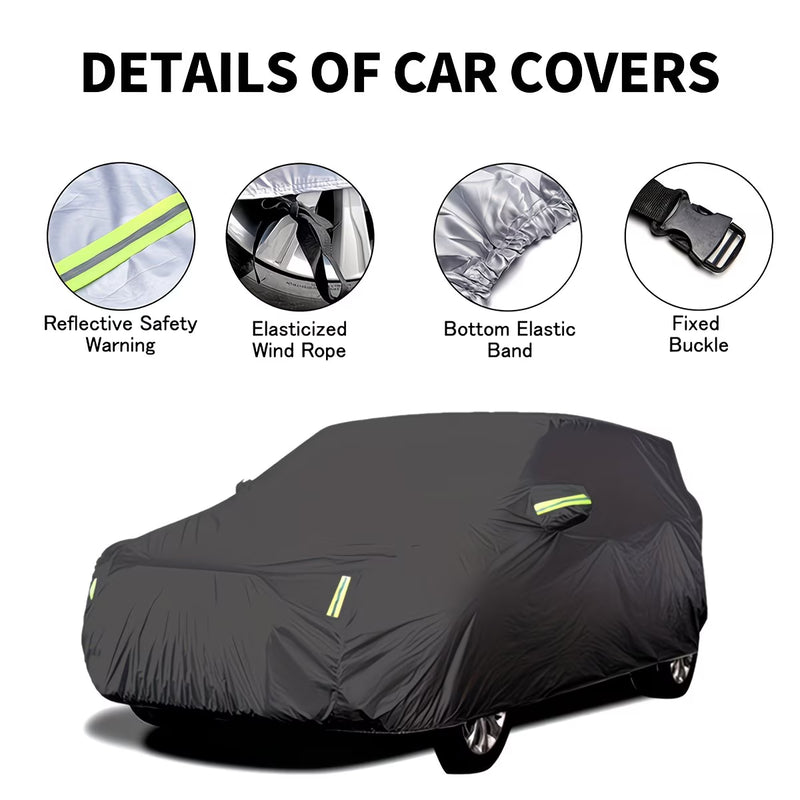 Heavy Duty Universal Car Cover – All-Weather Outdoor Protection from Rain, Snow & UV-2