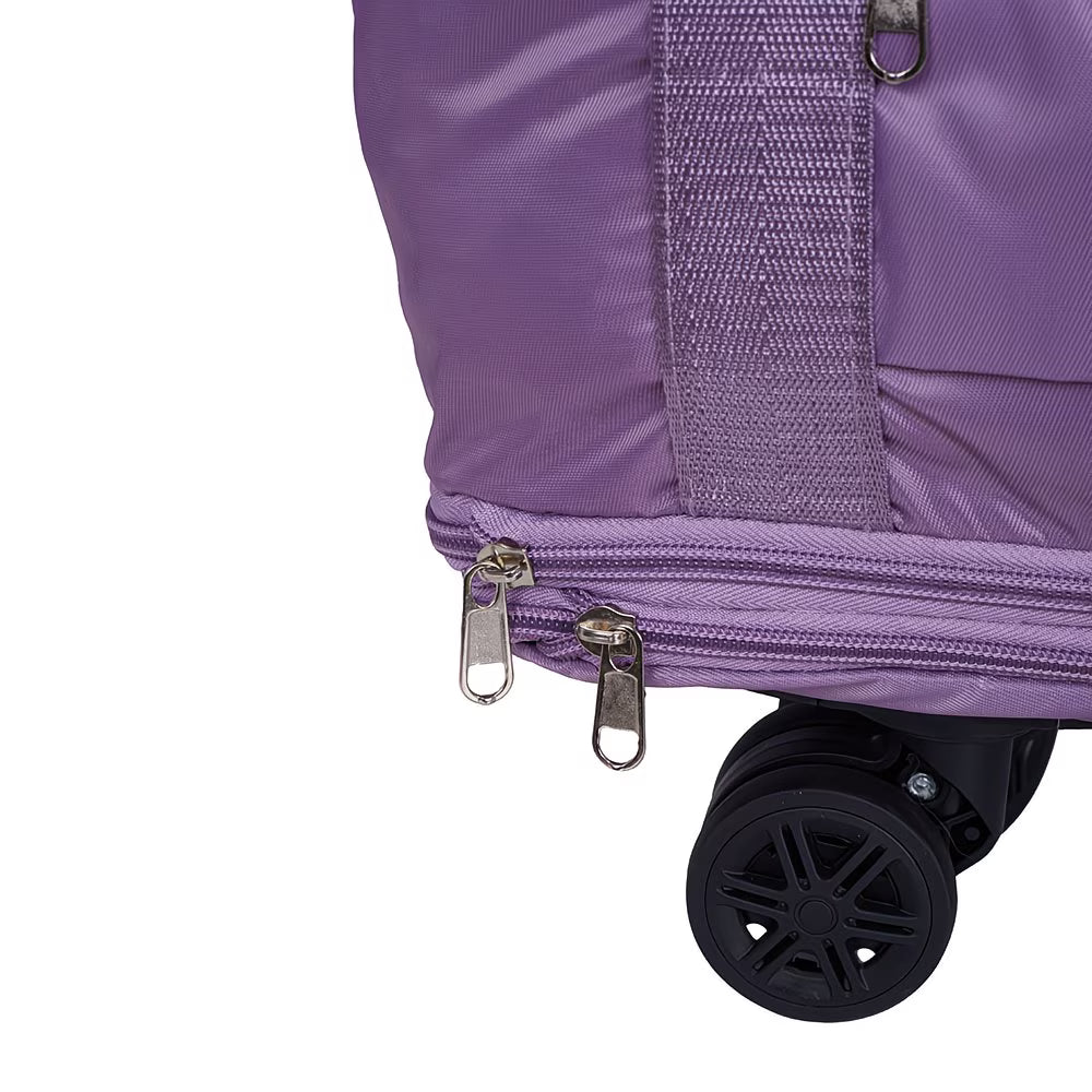 Expandable Rolling Duffel Bag with Detachable Wheels – Foldable Travel Bag with 360° Spinner Wheels, Wet & Dry Compartment, Carry-On Luggage for Men & Women-13