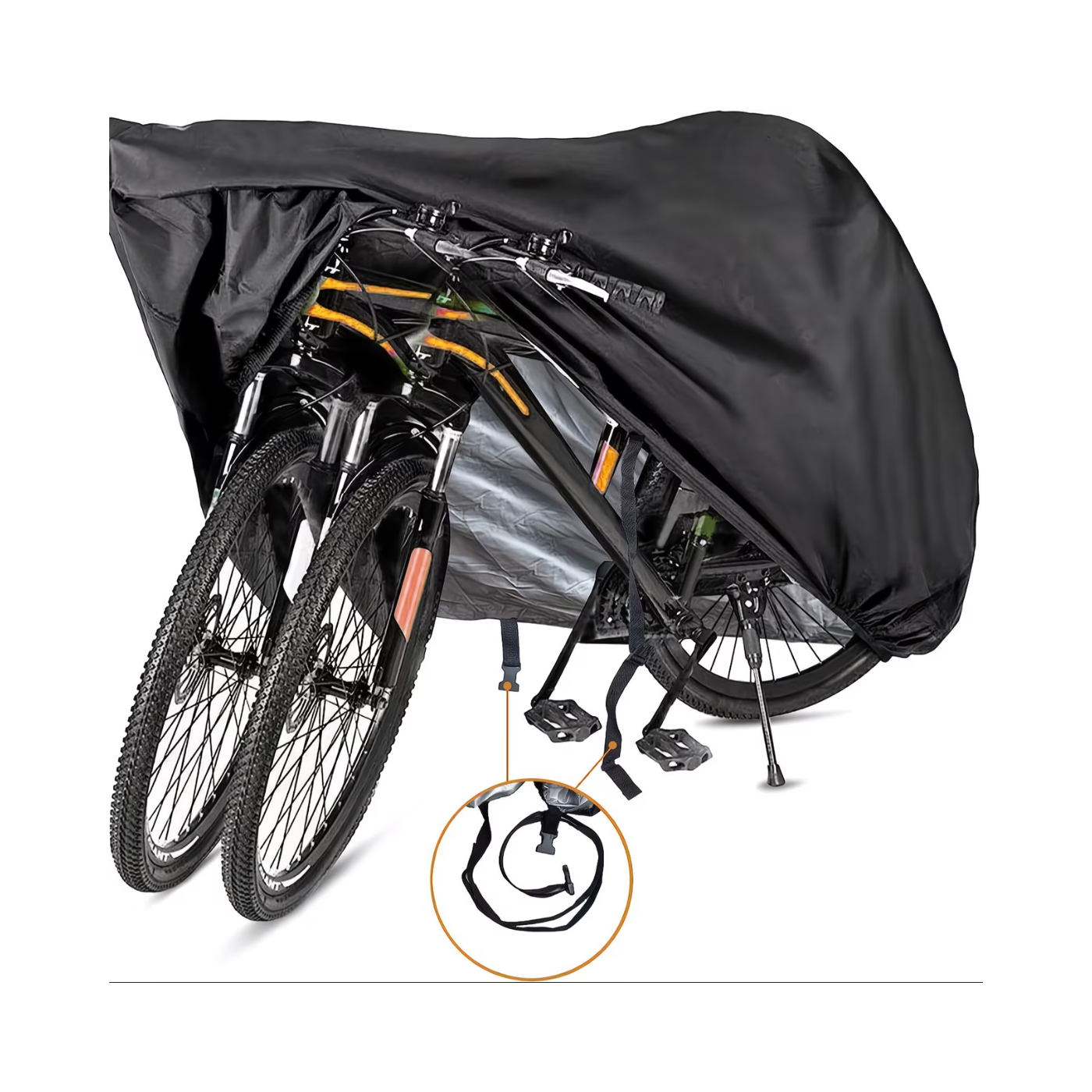 Waterproof Bike Cover for Outdoor Storage – UV & Dust Protection, Fits 1–2 Bikes, Lock Holes & Storage Bag Included-1