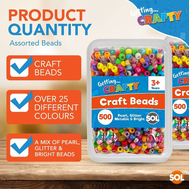 1000 Mixed Pony Beads for Jewellery Making 9x6mm Acrylic Craft Beads Assorted Colours for Bracelets Necklaces DIY Crafts-7