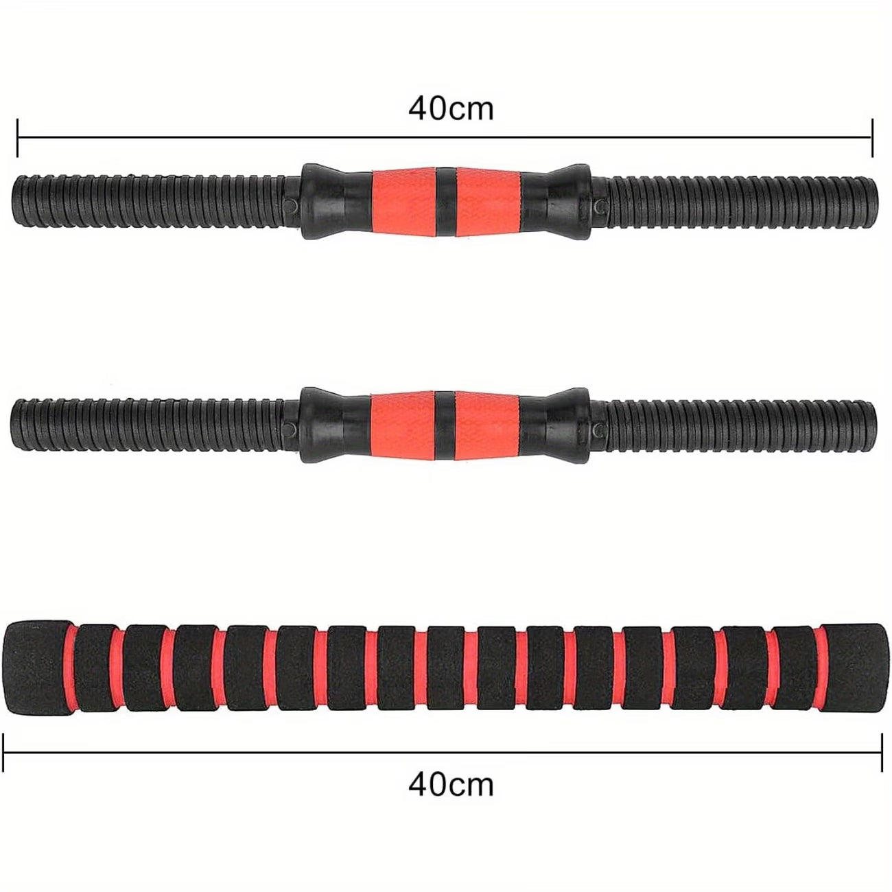 20KG Adjustable Dumbbells Barbell Set 2 in 1 Home Gym Weight Training Kit