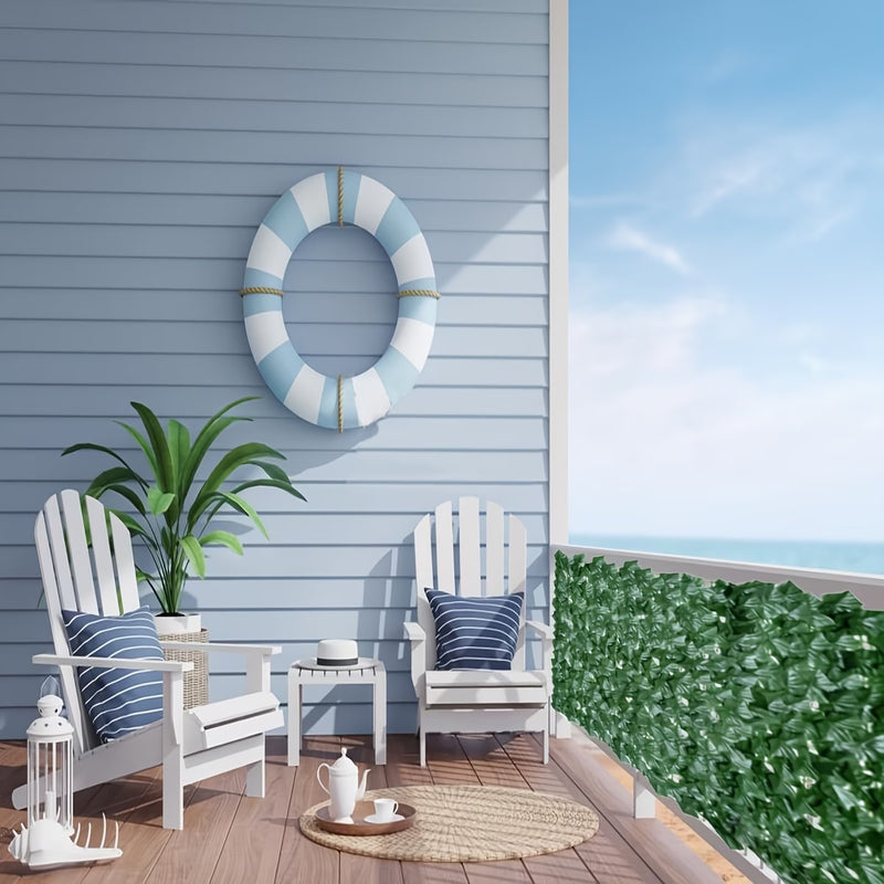 Artificial Ivy Privacy Fence Roll Faux Leaf Hedge Screen Trellis Panel for Garden Balcony Wall Decor-11