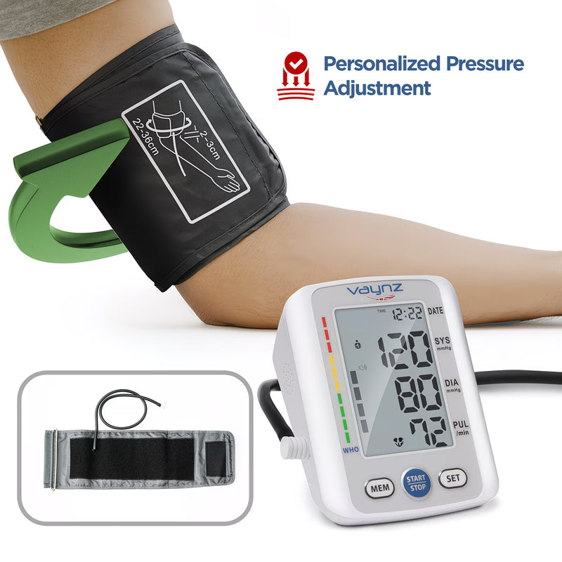 VAYNZ Smart Voice Blood Pressure Monitor Automatic Upper Arm BP Machine with Large Cuff & Memory-2