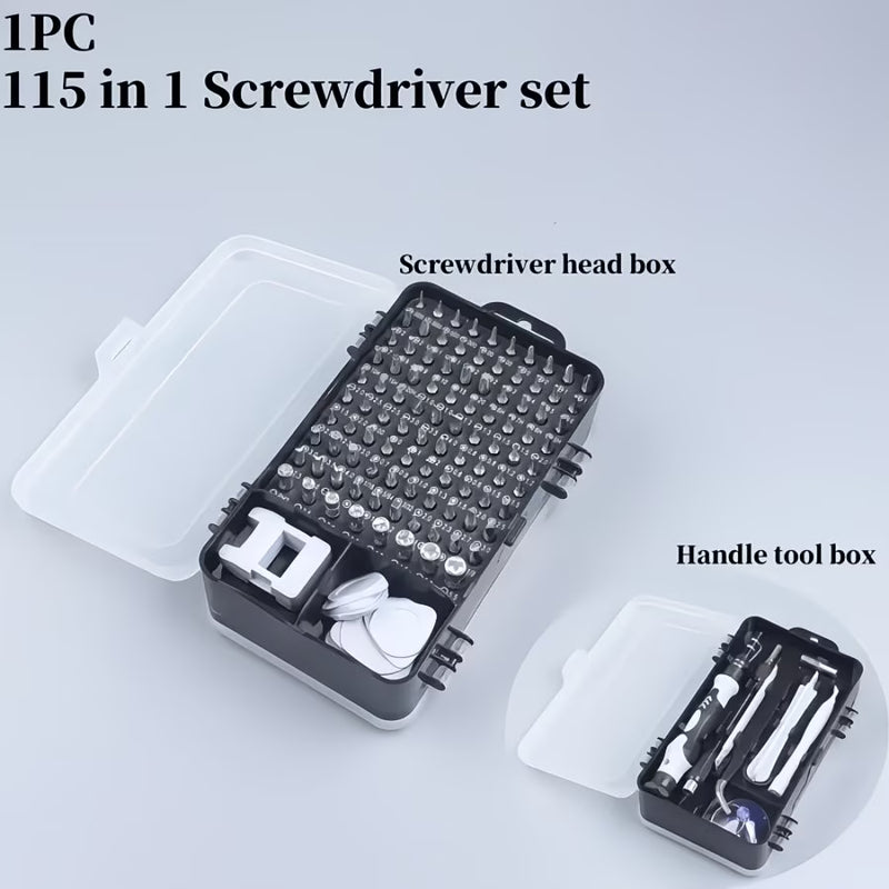115-in-1 Precision Screwdriver Set – Magnetic Metal Repair Tool Kit for Phones, Cameras, Clocks & Home Maintenance-7