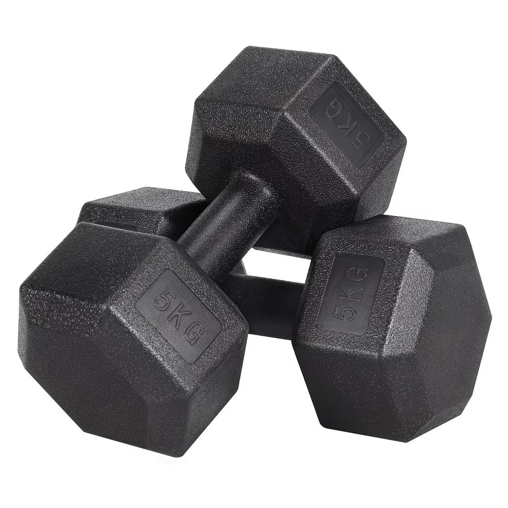 Costoffs Hex Dumbbells Set (Pair) – Non-Slip Home Gym Weights for Strength Training Men & Women-1