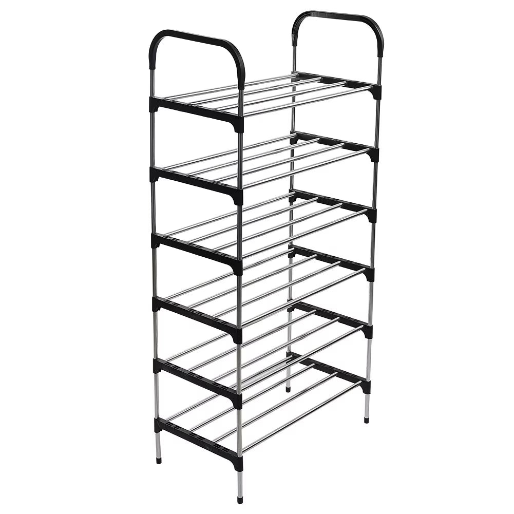 6 Tier Metal Shoe Rack – Slim Freestanding Shoe Storage Organiser for Bedroom & Entryway-4