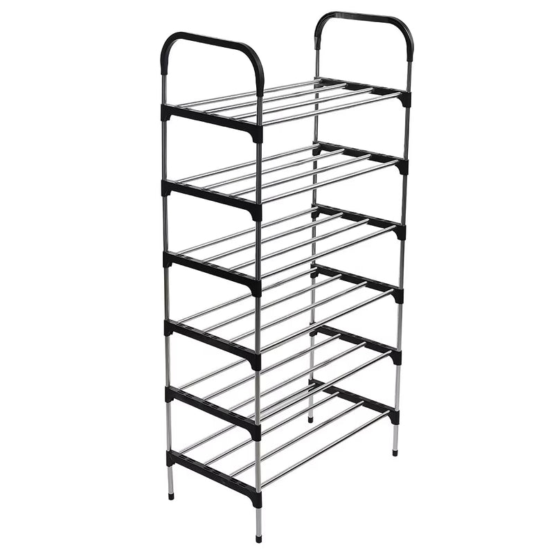 6 Tier Metal Shoe Rack – Slim Freestanding Shoe Storage Organiser for Bedroom & Entryway-4