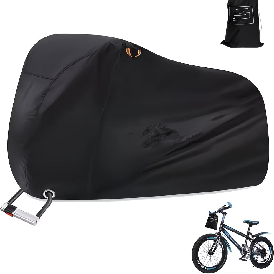 Waterproof Bike Cover for Outdoor Storage – UV & Dust Protection, Fits 1–2 Bikes, Lock Holes & Storage Bag Included-6