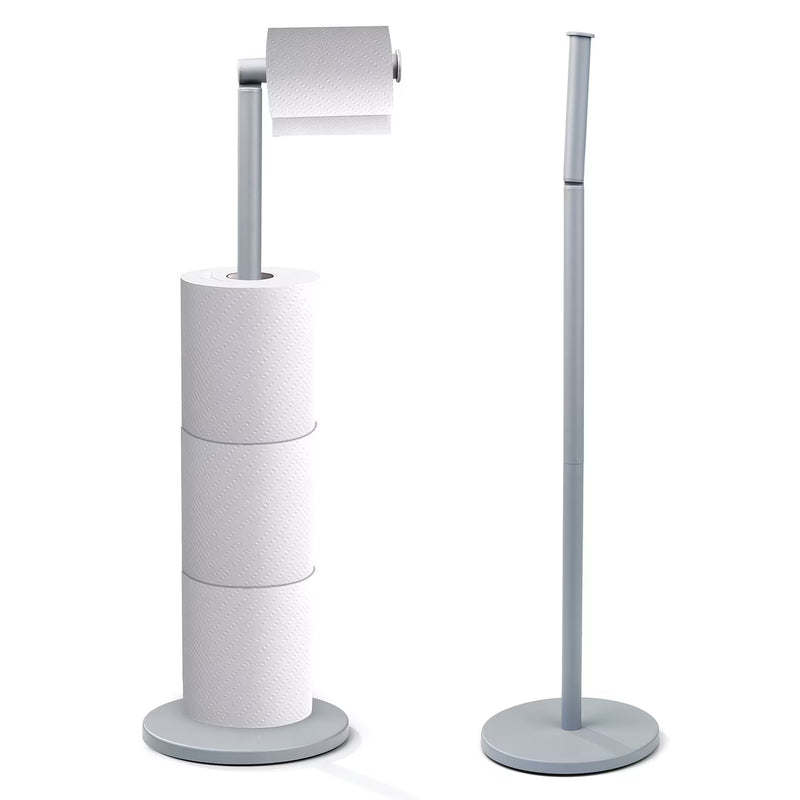 Free Standing Toilet Roll Holder with Storage – 2-in-1 Stainless Steel Toilet Paper Stand-7