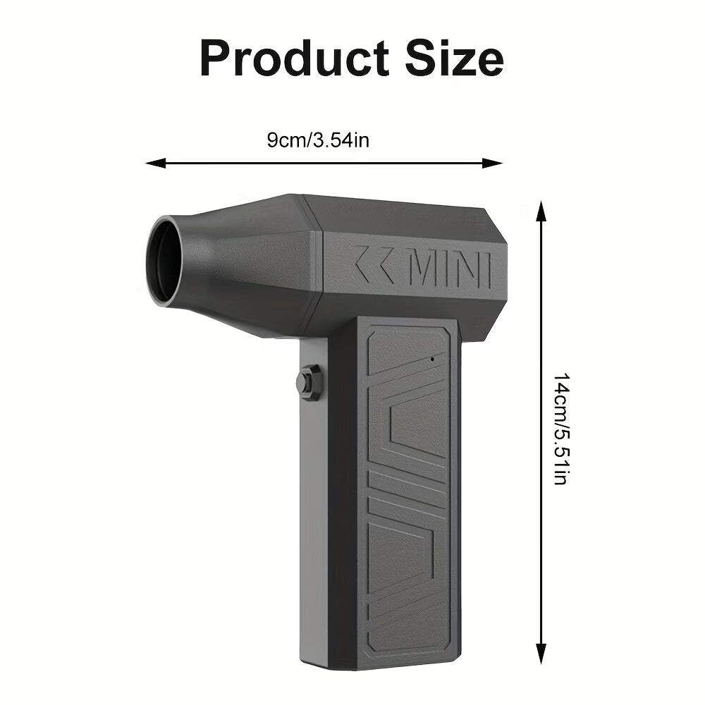 High Power Turbo Fan Portable Handheld Air Blower Brushless Motor Camping Cooling Fan-3
